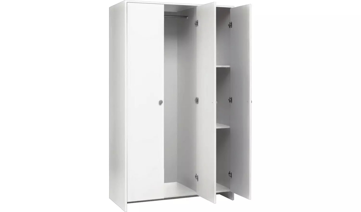 Assembled Seville 3 Door Wardrobe - White